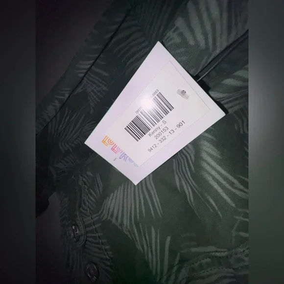 LuLaRoe NWT Kenny Jacket Palm Print Green - Size Small (Runs Large) - Picture 5 of 6